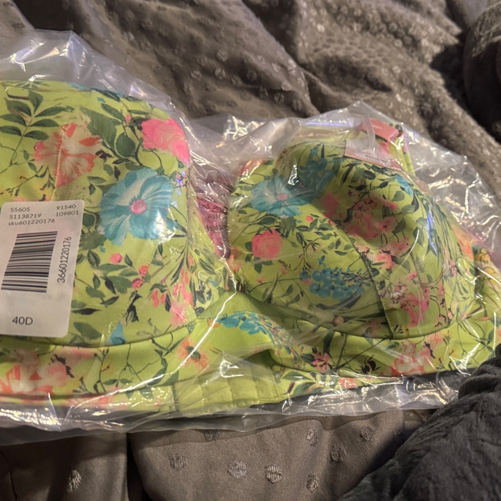 Floral Green Bra Lane Bryant